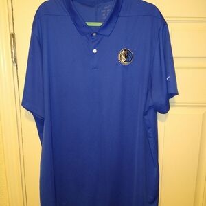 Nike Dallas Mavericks NBA Basketball Dri Fit Short Sleeve Polo Shirt Men's  XXL
